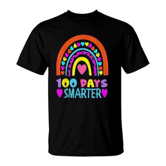 Happy 100 Days Smarter For Teacher 100Th Day Of School T-Shirt | Mazezy