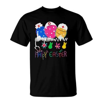 Happy Easter Bunny Egg Nurse T-Shirt | Mazezy
