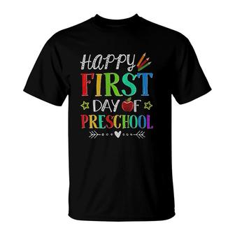 Happy First Day Of Preschool T-Shirt | Mazezy