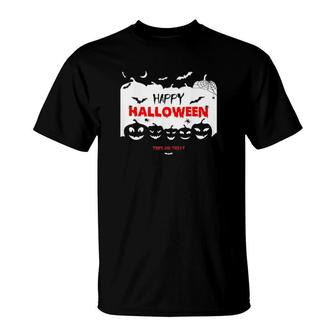 Happy Halloween Costumes Pumpkins House Gift T-Shirt | Mazezy