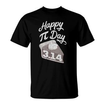Happy Pi Day Math Slice Of Pie Pun T-Shirt | Mazezy