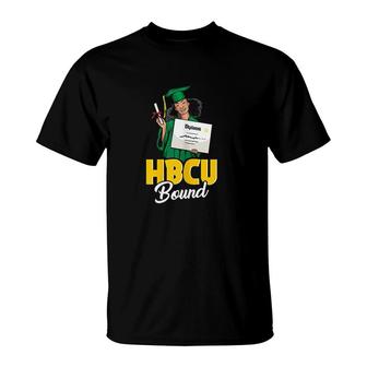 Hbcu Bound Graduation College T-Shirt | Mazezy
