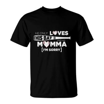 He Only Loves His Momma T-Shirt | Mazezy