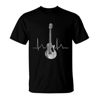 Heartbeat Guitar T-Shirt | Mazezy