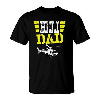 Helicopter Pilot Dad Funny Father's Day Gift Husband T-Shirt | Mazezy