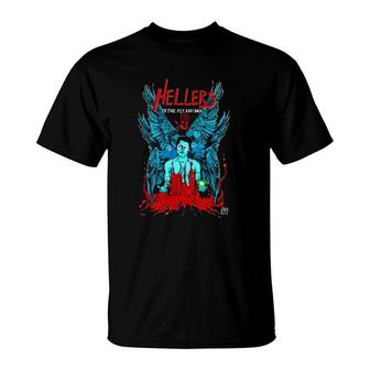 Hellers To The Pit And Back Halloween T-Shirt | Mazezy