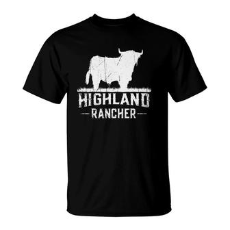 Highland Rancher - Scottish Highland Cow For Cattle Farmer T-Shirt | Mazezy