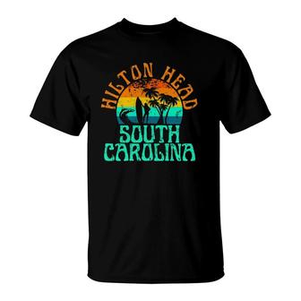 Hilton Head South Carolina Surfing Beach Ocean Waves Surf T-Shirt | Mazezy