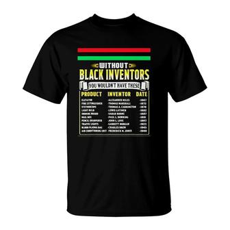 History Of Black Inventors Black History Month 2A1 Ver2 T-Shirt | Mazezy