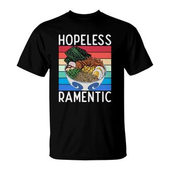 Hopeless Ramentic Ramen Eating Noodles T-Shirt | Mazezy