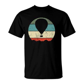 Hot Air Balloon Retro T-Shirt | Mazezy