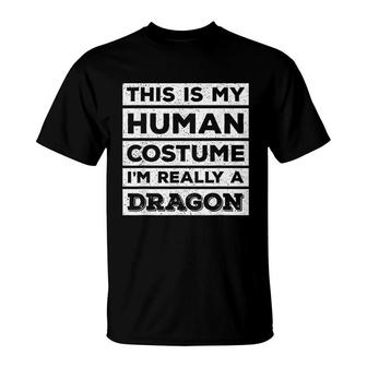 Human Costume Dragon Fire Breathing T-Shirt | Mazezy