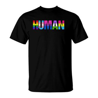 Human Pride Month Lgbtq Lgbt T-Shirt | Mazezy