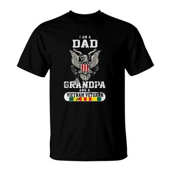 I Am A Dad A Grandpa And A Vietnam Veteran T-Shirt | Mazezy CA