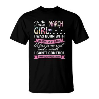 I Am A March Girl T-Shirt | Mazezy