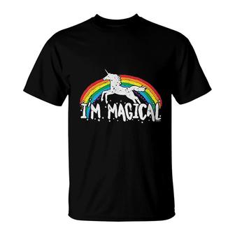 I Am Magical Rainbow Unicorn Magic T-Shirt | Mazezy