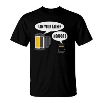 I Am Your Father Funny Photographer Digital Sd Card T-Shirt