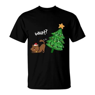 I Do What I Want This Is My Christmas Pajama Cat T-Shirt | Mazezy