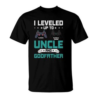 I Leveled Up To Uncle Video Gamer Uncle T-Shirt | Mazezy