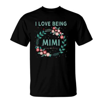 I Love Being A Mimi Grandmother Grandma Nickname Zip T-Shirt | Mazezy AU