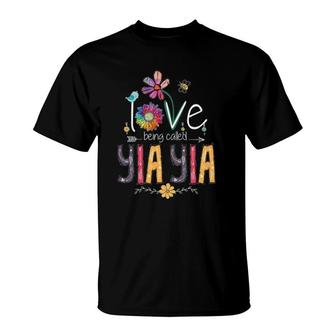 I Love Being Called Yia Yia Mimi Grandma Mother's Day T-Shirt | Mazezy