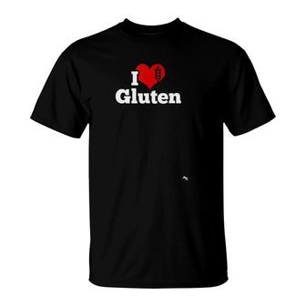 I Love Gluten For A Funny Gift T-Shirt | Mazezy