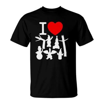 I Love Inflatables Red Heart T-Shirt | Mazezy UK