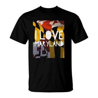 I Love Maryland For Maryland Day T-Shirt | Mazezy