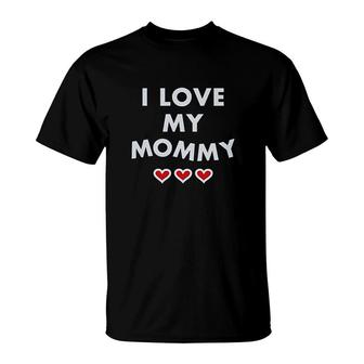 I Love My Mommy For Mom Cute Kids T-Shirt | Mazezy DE