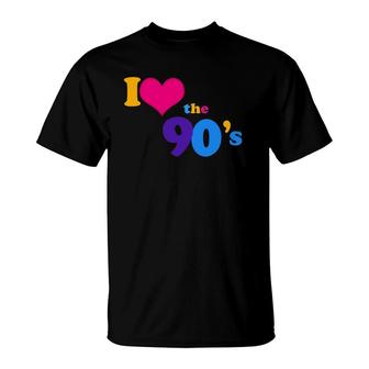 I Love The 90S Nineties Retro Gift T-Shirt | Mazezy AU