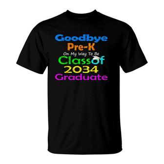 I Nailed Nursery Class Of 2034 Goodbye Pre K Graduation T-Shirt | Mazezy