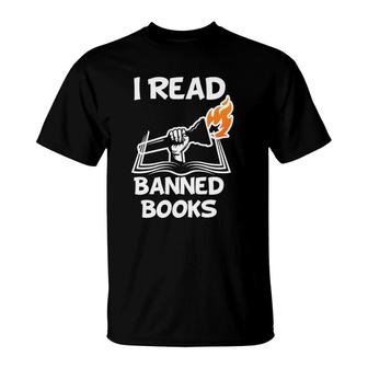 I Read Banned Books Avid Readers Bibliophile Book Nerd T-Shirt | Mazezy