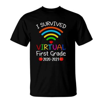 I Survived Virtual 1St Grade End Of Year Distance Learning T-Shirt | Mazezy