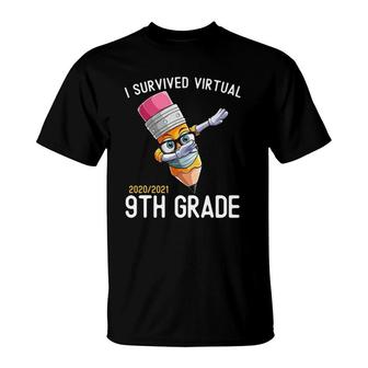 I Survived Virtual 9Th Grade School Graduation Class Of 2021 Ver2 T-Shirt | Mazezy