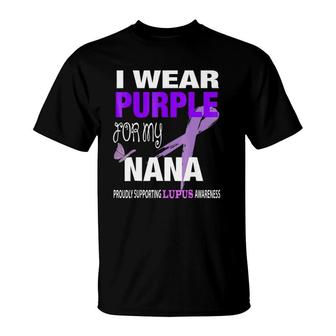 I Wear Purple For My Nana Lupus Awareness T-Shirt | Mazezy