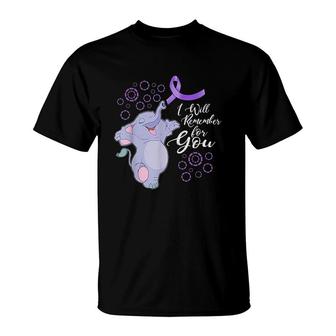I Will Remember For You Elephant T-Shirt | Mazezy