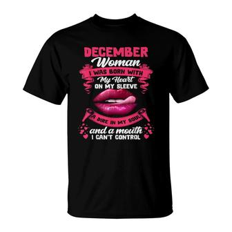 Iam A December Girl Birthday Queenborn In December T-Shirt | Mazezy