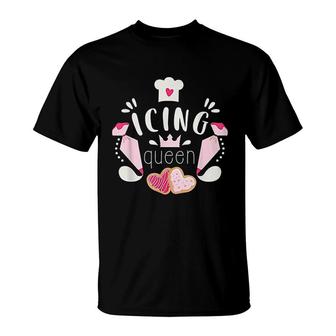 Icing Queen Design For Cookie Decorators Bakers Design T-Shirt | Mazezy CA