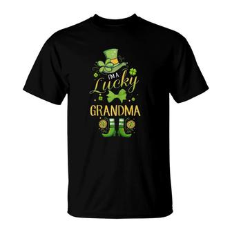 I'm A Lucky Grandma St Patty's Day Gift For Grandmother T-Shirt | Mazezy