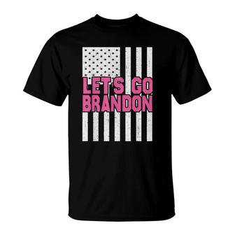 In October We Wear Let’S Go Brandon Pink T-Shirt | Mazezy
