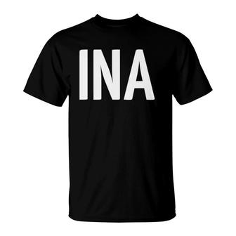 Ina - Argentina Three Part Design - Argentinian Flag T-Shirt | Mazezy