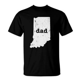 Indiana Dad Gifts To Dad From Daughter Dad Gifts T-Shirt | Mazezy