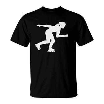 Inline Skating Girl Men Women Gift T-Shirt | Mazezy