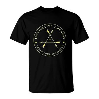 Instinctive Archery Official Gold Patch T-Shirt | Mazezy