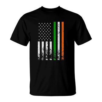 Irish American Flag Ireland Flag T-Shirt | Mazezy