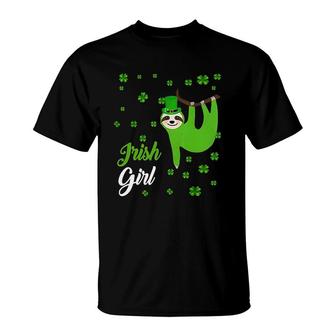 Irish Girl Sloth T-Shirt | Mazezy