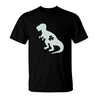 Irish Trex Dinosaur Clover St Patricks Day Gift T-Shirt | Mazezy