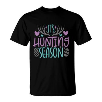It Hunting Season Happy Easter Day Happy Easter Day 2022 T-Shirt - Seseable