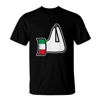 Italian Hand Gesture Italia Italy Italiano Funny Humor Gift T-Shirt | Mazezy