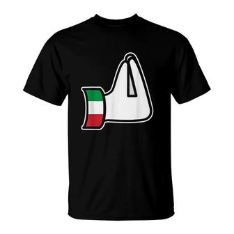Italian Hand Gesture Italia Italy Italiano Funny Humor T-Shirt | Mazezy
